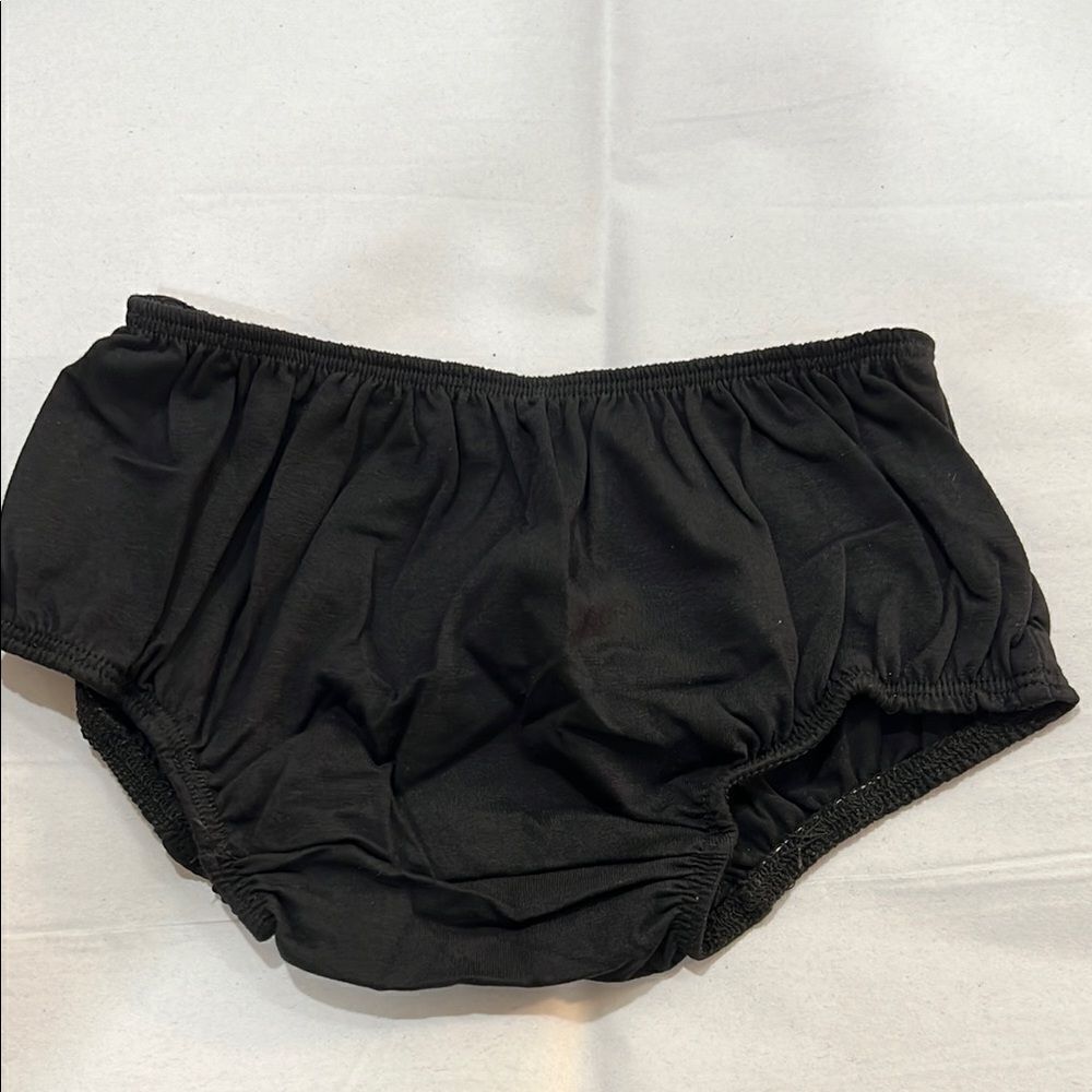 Black baby girl diaper cover 100 percent cotton NWT